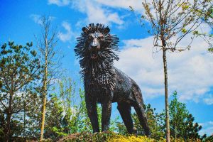 Aslan from C.S Lewis' Chronicles of Narnia, which he wrote while talking to famous pen pal, Tolkien