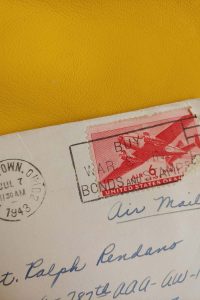 A vintage envelope with a stamp