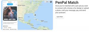 A preview of how PenPal match works with a text.
