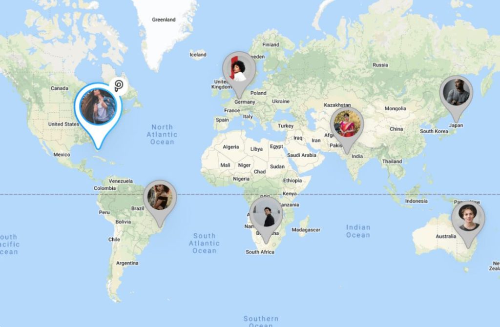 global pen pal map